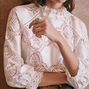 NWT Sezane Blouse Bacall